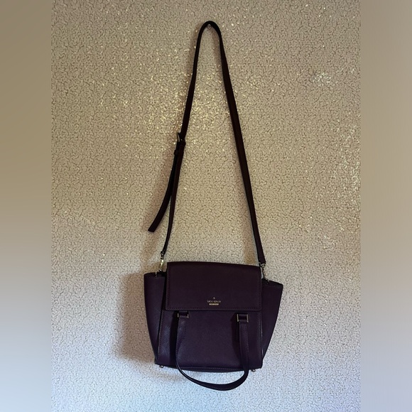Kate spade leather plum cross body bag - Picture 3 of 6